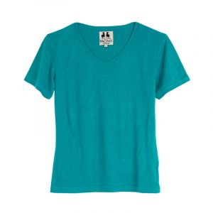 PFTS1114 T-shirt a manica corta collo a V in jersey leggero Donna PACINO ®