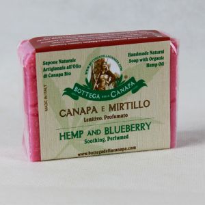 Natural Soap Hemp and Blueberry 100g