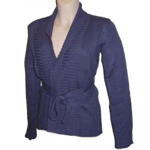 HV09FW063 Belted Cardigan Woman HEMP VALLEY OUTLET