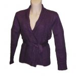 HV09FW063 Belted Cardigan Woman HEMP VALLEY OUTLET