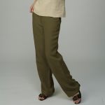 M806055 Hemp and Linen Stonewashed Trousers Woman MADNESS OUTLET