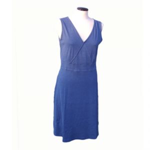 HV08FDR083 Sleeveless low-necked long Dress Woman HEMP VALLEY ®