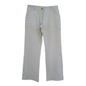 HV06PT985 Lino Trousers Woman HEMP VALLEY OUTLET