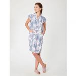T-18WSD3633  "Oceanid" Hemp Dress Woman THOUGHT OUTLET