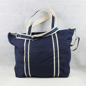 Sea Bag with zip and shoulder strap 100% Cotton HANDMADE