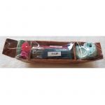 Set of scented incense with ceramic incense holder "Boat" HANDMADE